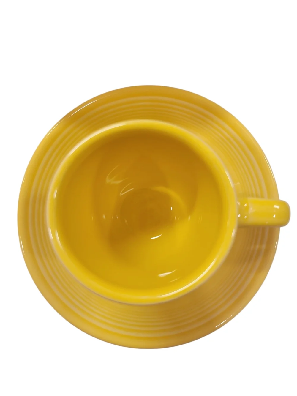 Fiesta Ware Sunflower Demitasse Cup & Saucer Set Homer Laughlin Espresso Set